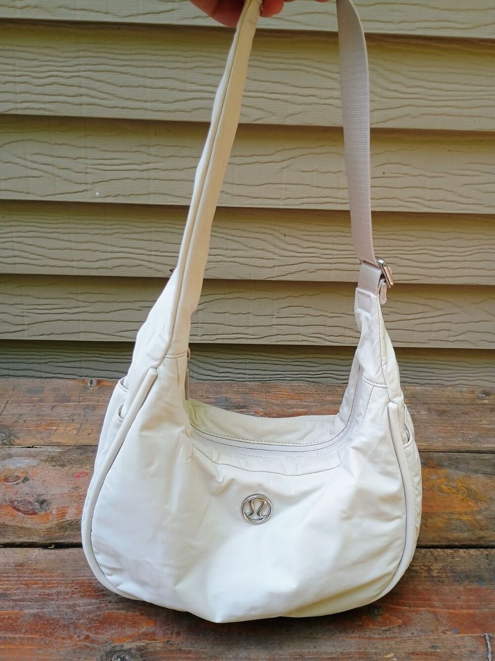 Lululemon Mini Shoulder Bag 4L White Opal Crescent Shape Purse